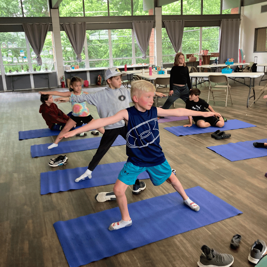 children in tai chi class