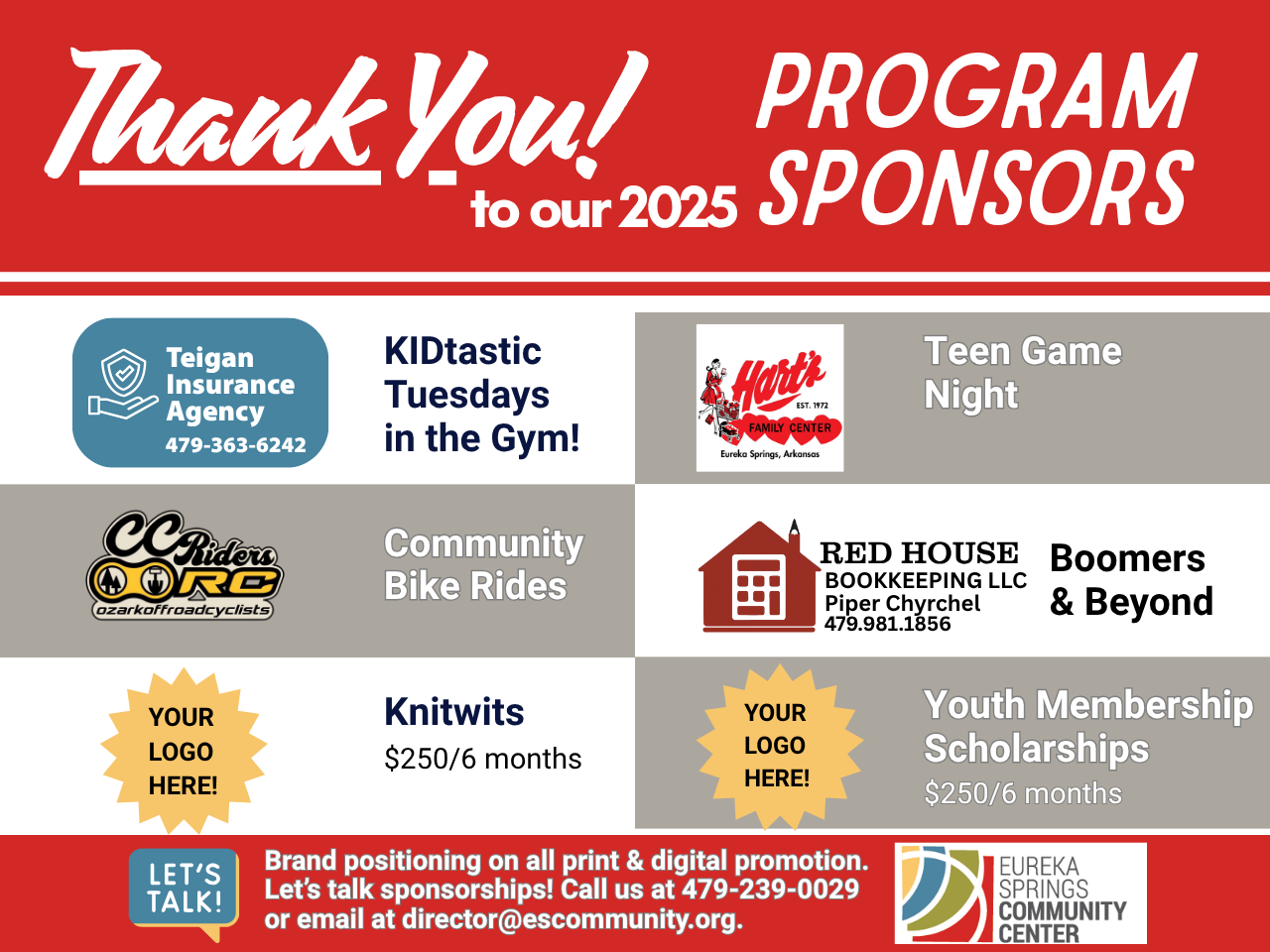 list of program sponsors